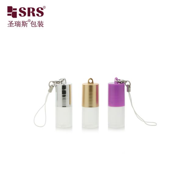 DH-2ML Empty Mini Size Round Serum Perfume Sample Bottle Cap With hook Portable Packaging