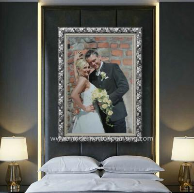 36 X 48 24 X 32 Wedding Portrait Oil Painting Cotton Canvas