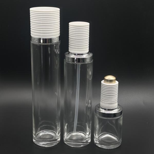 Custom Brand Cosmetic Glass Lotion Bottle Child Resistant 100ml 120ml (MC-1303)