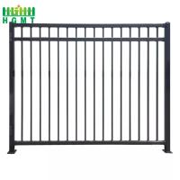 Vente à chaud en gros Piquet forgé haut en acier Tubulaire clôture jardin 6 pieds haut Durable préfabriqué durable