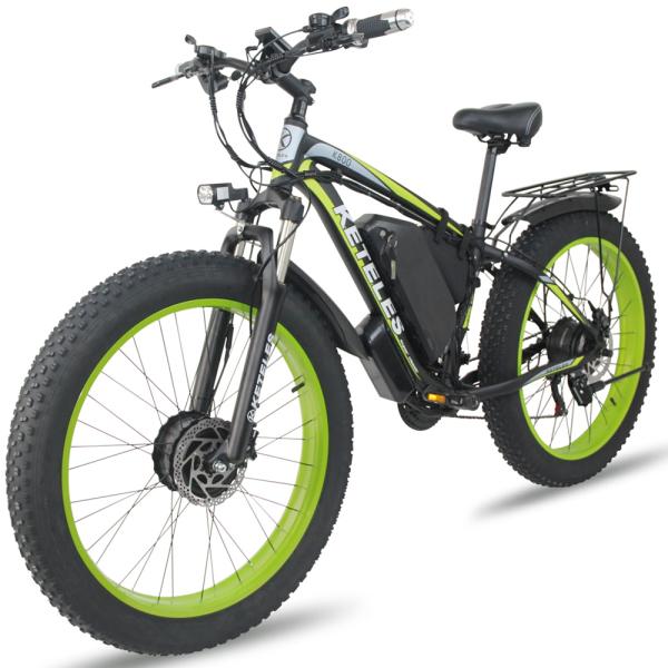 KETELES K800 Electric Fat Bike 1000W 17.5AH Battery 26x4.0 inch Dual Motor Two Wheel Drive