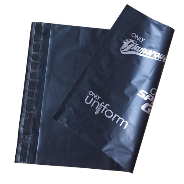 13x17in 2.5mil black silver poly mailbags Poly shipping mailers custom printed plastic bags