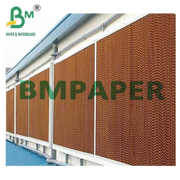 Wet Strength Cooling Pad Unbleached Brown Kraft Paper For Poultry Farm Бумага Брауна Kraft пусковой площадки влажной прочности охлаждая Unbleached для птицефермы