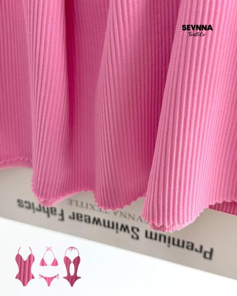 Tejido de natación texturizado 320gm UPF 50+ Resistente al cloro
