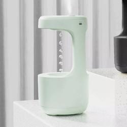 Homefish OEM Gotas de água portátil 800ml Umidificador Anti-Gravidade Relógio Digital Umidificador Anti-Gravidade Ultrassônico