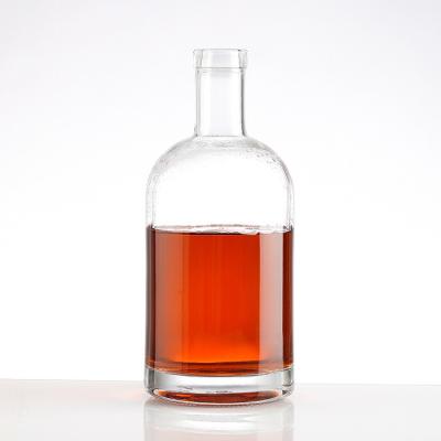 Customized 500ml Cylinder Shape Tequila Wine Bottle For Home Bar Upgrades