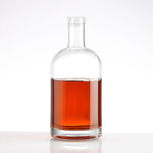 Customized 500ml Cylinder Shape Tequila Wine Bottle For Home Bar Upgrades