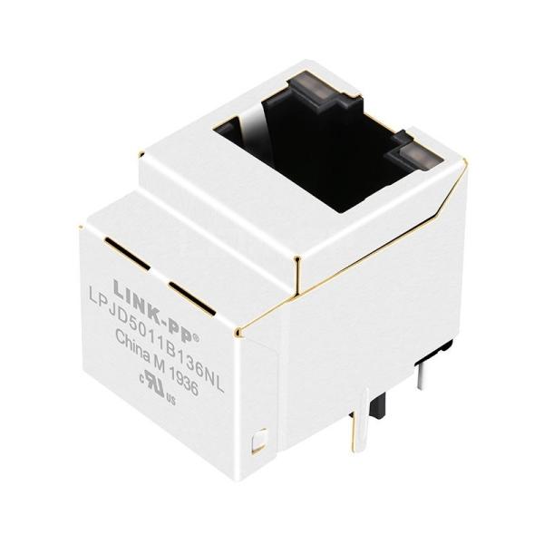 Halo HFJV1-E2450-L78RL Compatible LINK-PP LPJD5011B136NL 10/100Base-T Green&Orange/Orange&Green LED Vertical rj45 surface mount network jack
