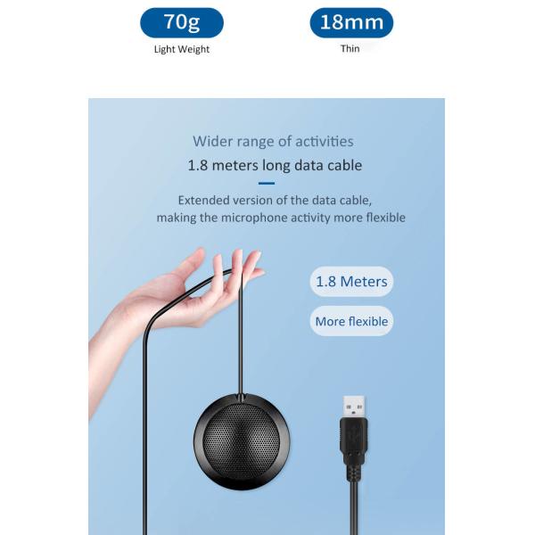 Desktop Omnidirectional Microphone High sensitivity Mic pluy and play clearly pick up