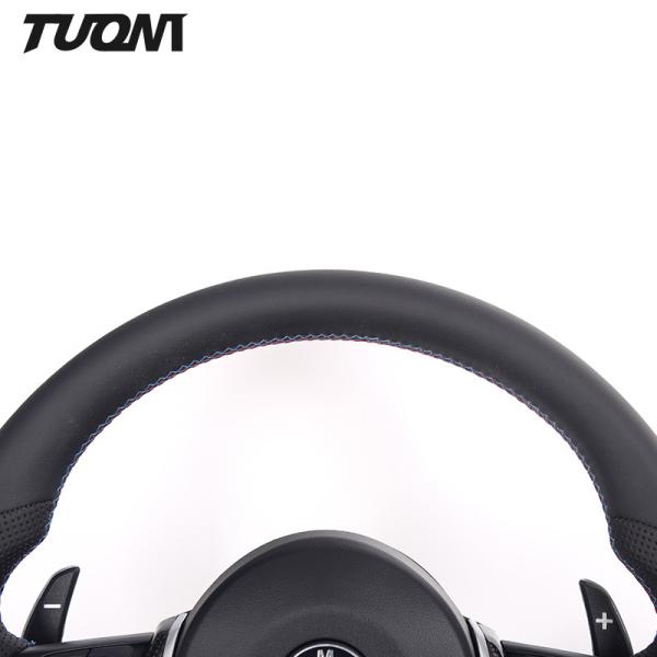 Sports Perforated Smooth Leather Steering Wheel OEM ODM For BMW