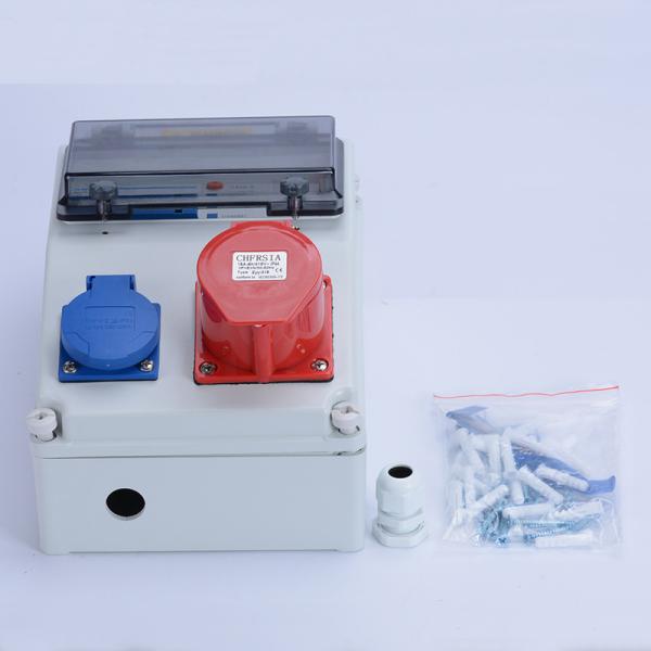 IP65 Waterproof Outdoor Electrical Socket Plastic Electric Box AC 380V - 400V