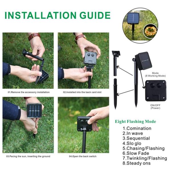 20/30/40M LED Solar Light String Outdoor Waterproof Garden Fairy Lights String Christmas Wedding Party Solar Light Decor