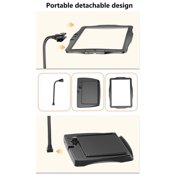LED Desktop Magnifying Glass New Launch PMMA Material Horizontal and Vertical Screen Arbitrary Switch Reading Assistant