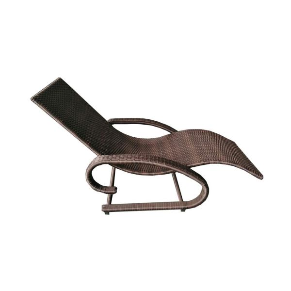 All Weather Beach Lounge Chair Rattan Wicker Poolside Bed Sun Lounger
