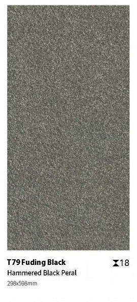 Black Grey 600x1200x18mm Outdoor Porcelain Paving Tile