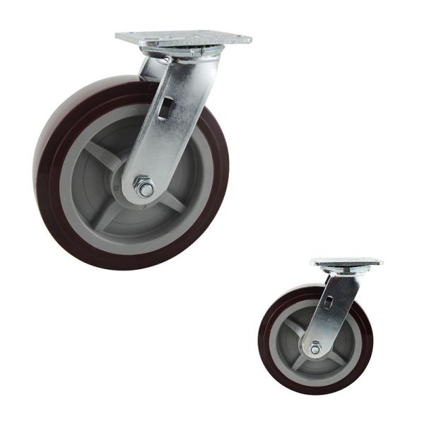 Flat Tread  200mm Silent Wheel 300kg Swivel PU Castor