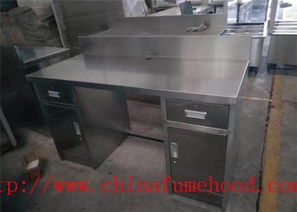Coated Cold Stainless Steel Lab Cabinets , Waterproof Metal Laboratory Casework