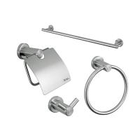 O hardware de aço inoxidável do banheiro de 4 partes ajusta a oxidação luxuosa - prova