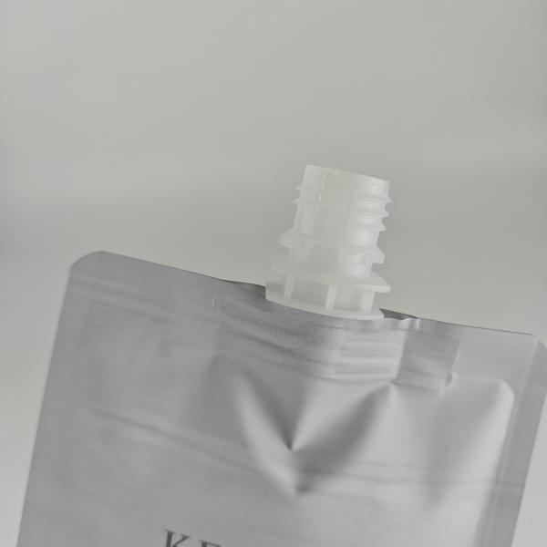 Customized Wholesale 100g  Heat Seal Skin Care Cosmetic Plastic Packaging Bag  Spout Pouch with Round Corner