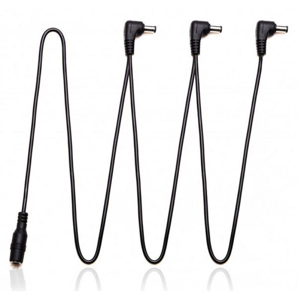 8 Way Daisy Chain AC DC Power Cable Right Angle For Guitar Effects Pedals