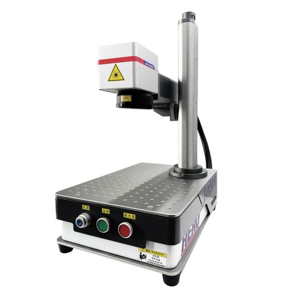 100w IPG Desktop Optical Fiber Laser Engraving Machine For Metal Spare Parts Label
