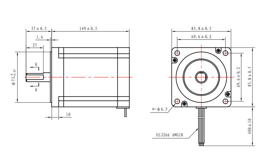 Casun 2 Phase Nema 34 hybrid stepper motor 86x86x149mm 13N.m high torque 6.0A with 4 axis / 3axis  for CNC for Engraving machine