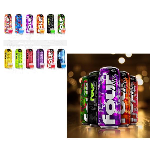 Four Loko 695ml Cocktail Drinks Packaging Empty Aluminum Cans 24oz