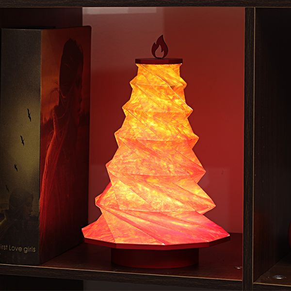 Foldable Origami Paper Led Xmas Christmas Tree Lights 3.7V 1200mAh