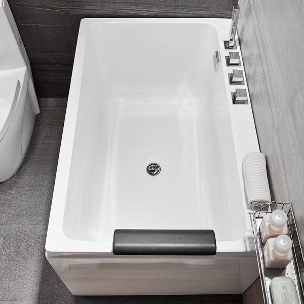 Length 1.3m Freestanding Air Massage Bathtubs Skirted Body Soaking