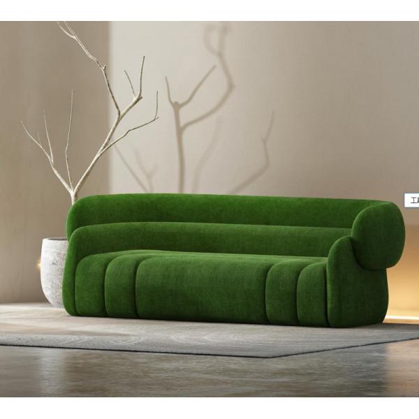 Flannel Fabric 3 Seat Velvet Modern Suit Sofa For Bedroom