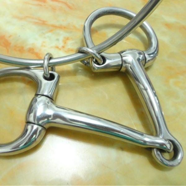 Bits de boca de cavalo para equipamento equestre e jogo de corrida de cavalo em aço inoxidável