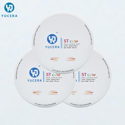 Os dentes falsos CAD CAM do ST de YUCERA protegeram pre blocos da zircônia
