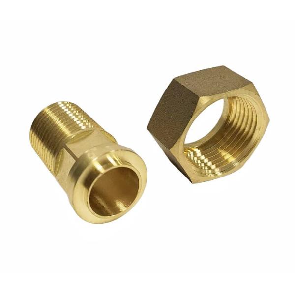 Соединитель 1.6Mpa счетчика воды латунной арматуры шестиугольника ANSI неэтилированный