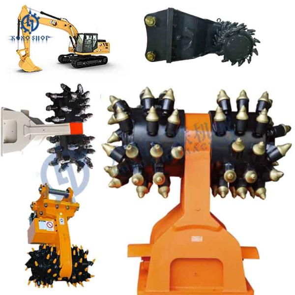 19-35 Tons Excavator Attachment Excavator Drum Cutter For 330 330C EX300 ZX300 HD1023 SK200 DX200 R200 R210LC Excavator