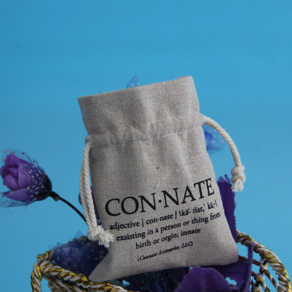 Felt Mini Travel Jute Drawstring Bag Portable Logo Embroidered For Gift Jewelry