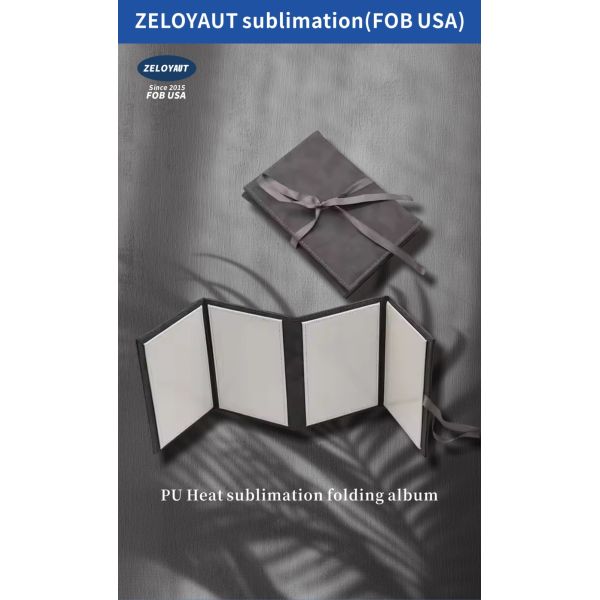 Factory Direct Sublimation Photo Frame PU Foldable Photo Album Custom logo Printing Film Memory Picture Frame for Home Decor