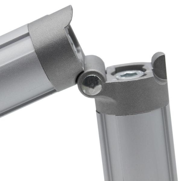 DYE28-07 OD 28mm Conector de Tubo Delgado Articulación Doble Tubo Articulada para Banco de Trabajo