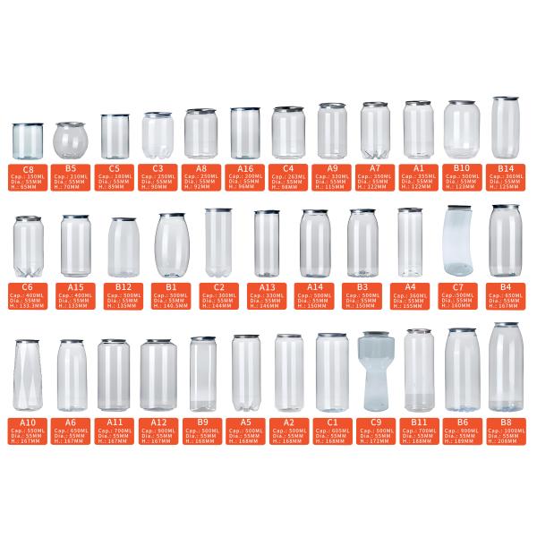 350ml 500ml PET Plastic Beverage Bottles With Pull Tab For Fruit Juice Milk Tea Coffee