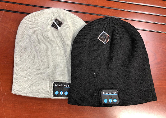 Шляп зимы Beanie Bluetooth женщин музыки таможня шляпы Earbuds Unisex хэндс-фри Slouchy беспроводная вяжет крышку с Bluetooth e