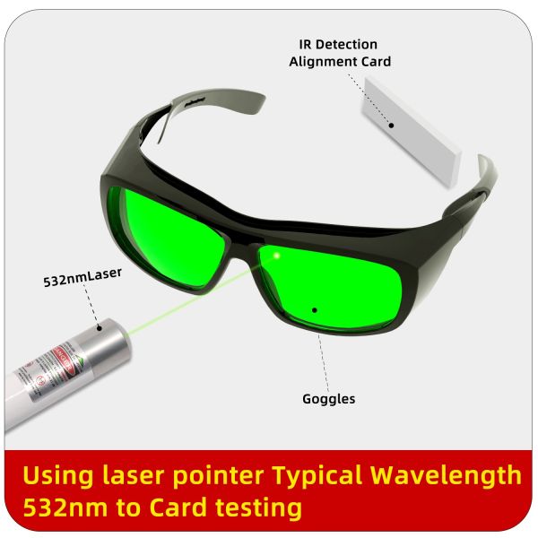 Laser Goggles CE EN207 Ansi Z87 1064nm 808 CO2 Diode Ipl Ndyag Fiber Red Green Protective Welding Safety Glasses Eye Protection