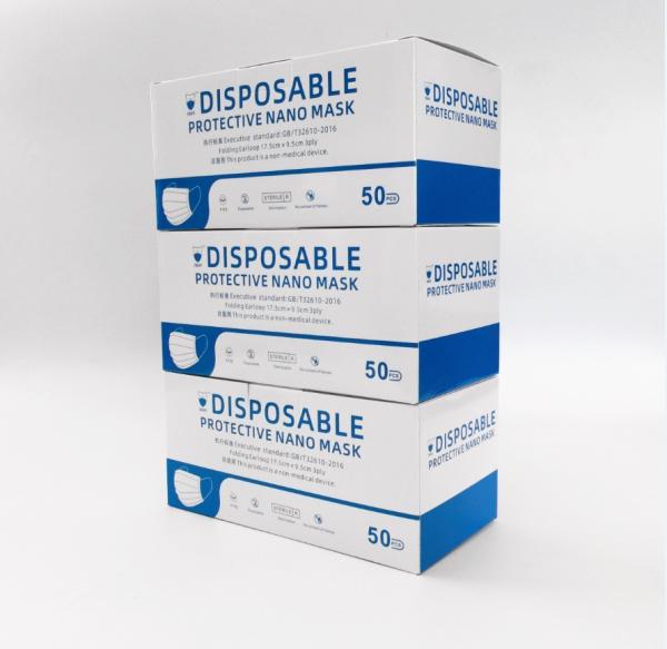 CE FDA APPROVED 3 Ply Disposable Face Mask Antiviral Respiratory Protection