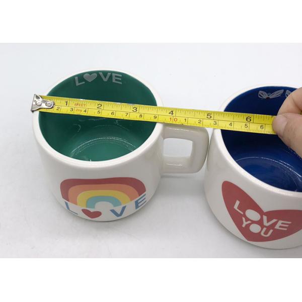 Gifts Spot Decal 3d Ceramic Mug In 2 Tone Colors For Valentines ' S Day