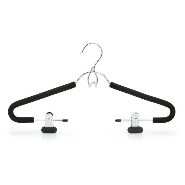 Portable Chrome Wire Hangers , Stainless Steel Wire Hangers With Adjustable Clips