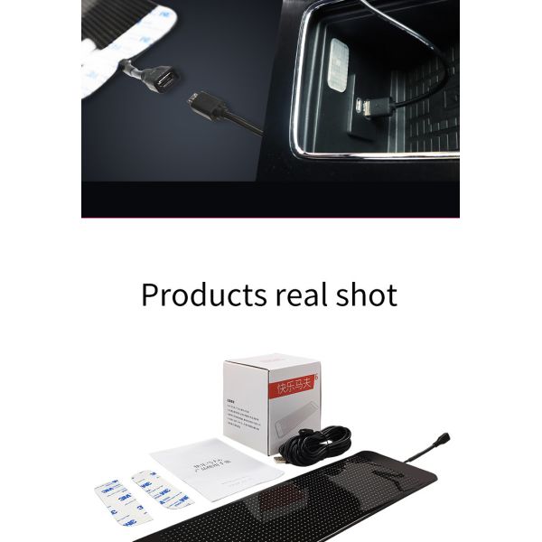 10 Inches Flexible Car LED Display Real Time Custom Animations And Messages