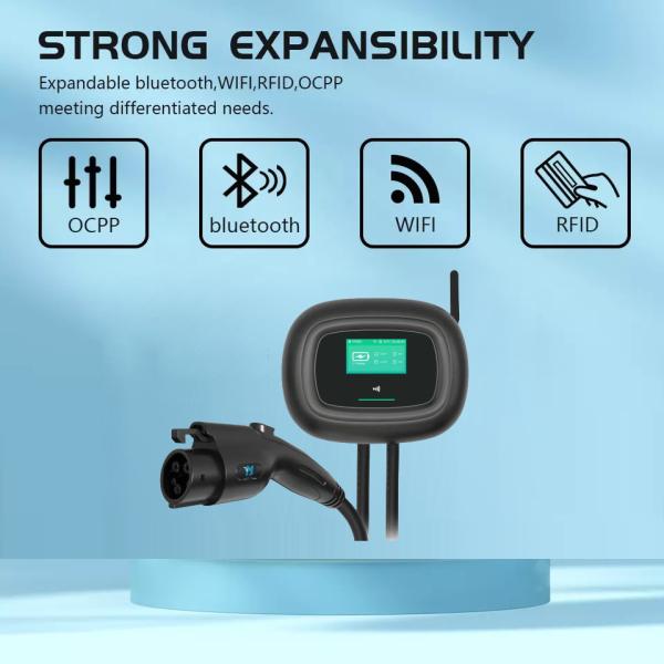 carregador fixado na parede de carregamento de Wallbox Ev da pilha da C.A. de 3kw 7kw 11kw 22kw