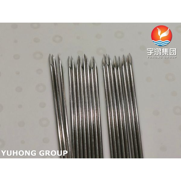 Stainless Steel Medical Tri-bevelled Veterinary Needle Tube / Cannula For Injection 16G