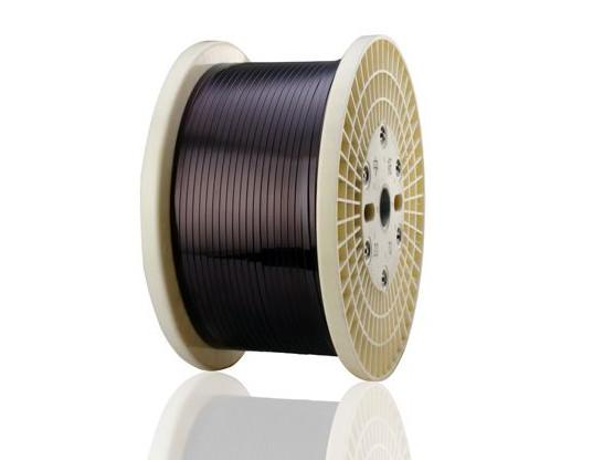 Super Thin Rectangular Magnet Wire , 0.04 - 1.8mm Flat Copper Wire For Automotive