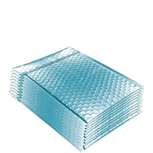 Holographic Metallic Bubble Mailer Gift Packaging Glamour Colorful Silver Shades Foil Cushion Padded Shipping Envelopes