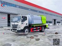 Camión de la succión del vacío de Foton Forland con el tanque séptico 8000L y el tanque de agua 4000L