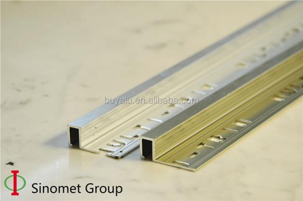 Interior Wall Aluminum Tile Trim cEramic Or Floor Edging Tile Trim